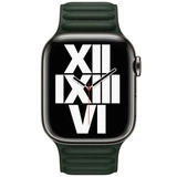 Apple бауы 41mm Sequoia Green Leather Link S/M (ML7P3ZM/A) - фото 2