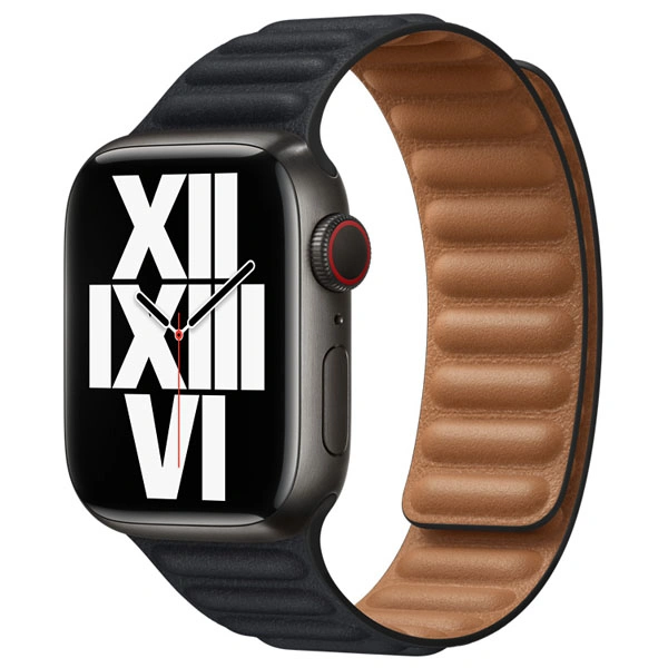 Ремешок Apple 41mm Midnight Leather Link S/M (ML7R3ZM/A) - фото 3