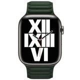 Apple бауы 45mm Sequoia Green Leather Link M/L (ML803ZM/A) - фото 2