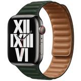 Apple бауы 45mm Sequoia Green Leather Link M/L (ML803ZM/A) - фото 3