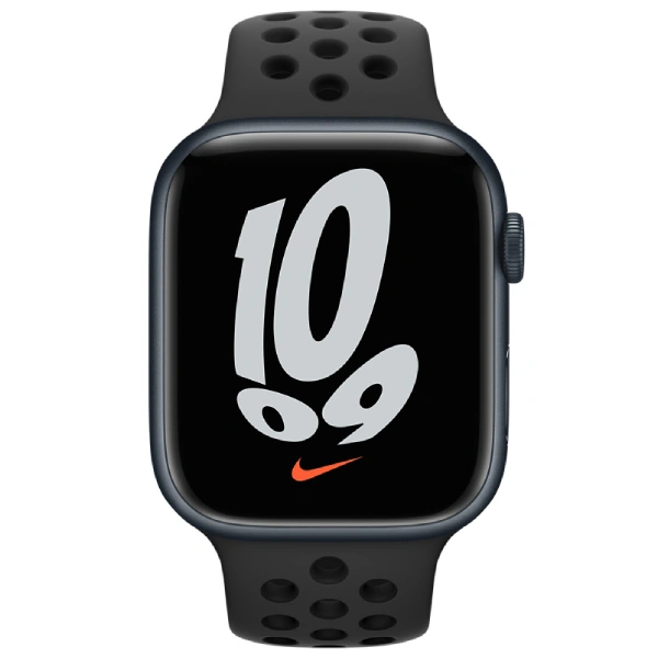 Ремешок Apple 45mm Anthracite/Black Nike Sport Band Regular (ML883ZM/A) - фото 2