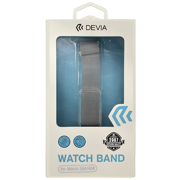 Devia бауы Apple Watch (40mm ) Silver-ге арналған