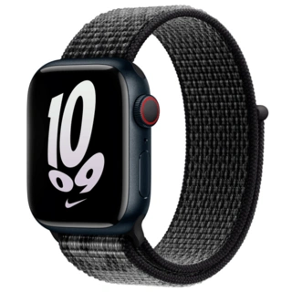 Ремешок Apple 45mm Black/Summit White Nike Sport Loop (MPJ13ZM/A)