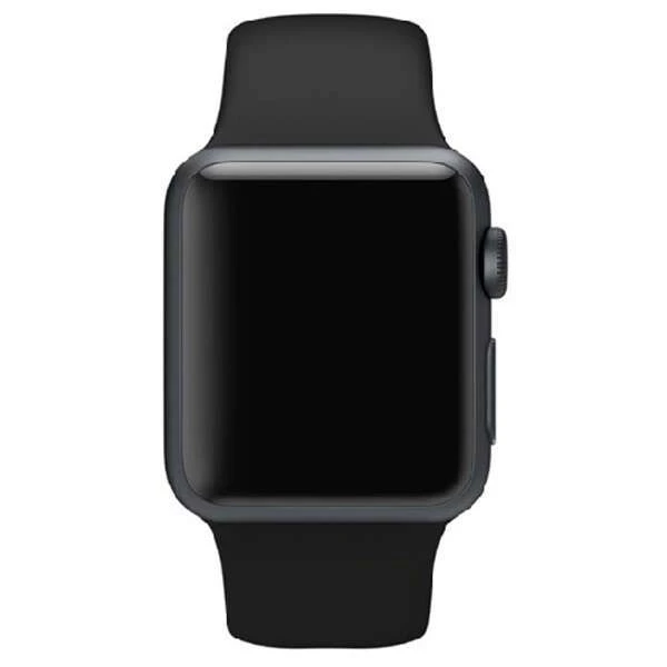 Ремешок Apple Watch Black Sport Band with Space Gray Stainless Steel Pin (MJ4N2) - фото 2