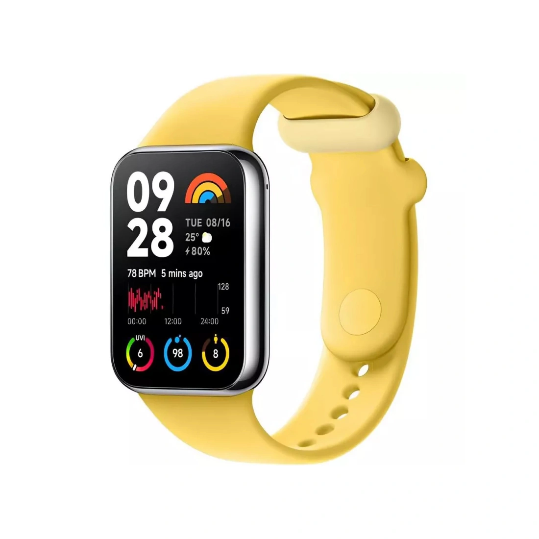 Сменный браслет Xiaomi TPU Quick Release Strap Lemon yellow  - фото 3