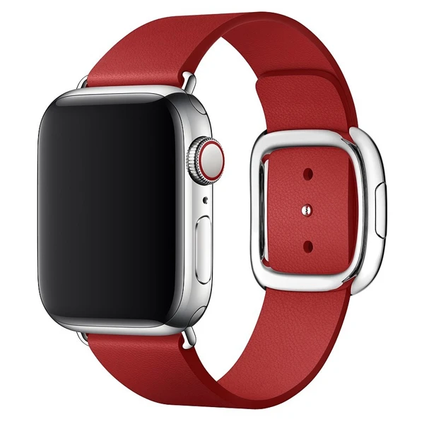 Apple бауы 40mm Red Modern Buckle Band Medium Product (MTQU2) - фото 2