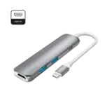 Адаптер Deppa 73118 USB Type-C to HDMI, графит - фото 2