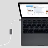 Адаптер Deppa 73119 USB Type-C - Gigabit Ethernet, графит - фото 2