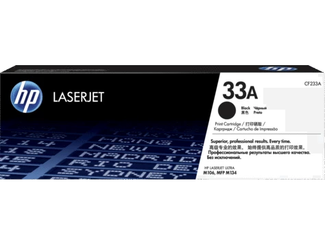 Картридж лазерный HP CF233A, черный