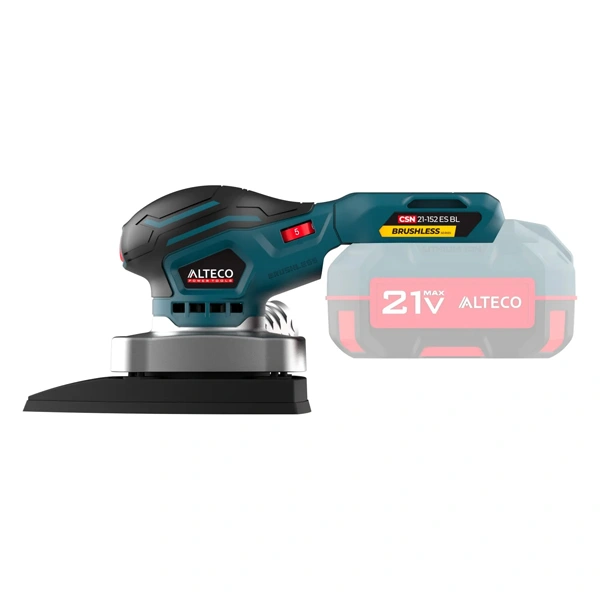 Бесщеточная аккумуляторная эксцентриковая шлифмашина ALTECO CSN 21-152 ES BL Solo (без АКБ и ЗУ) - фото 2