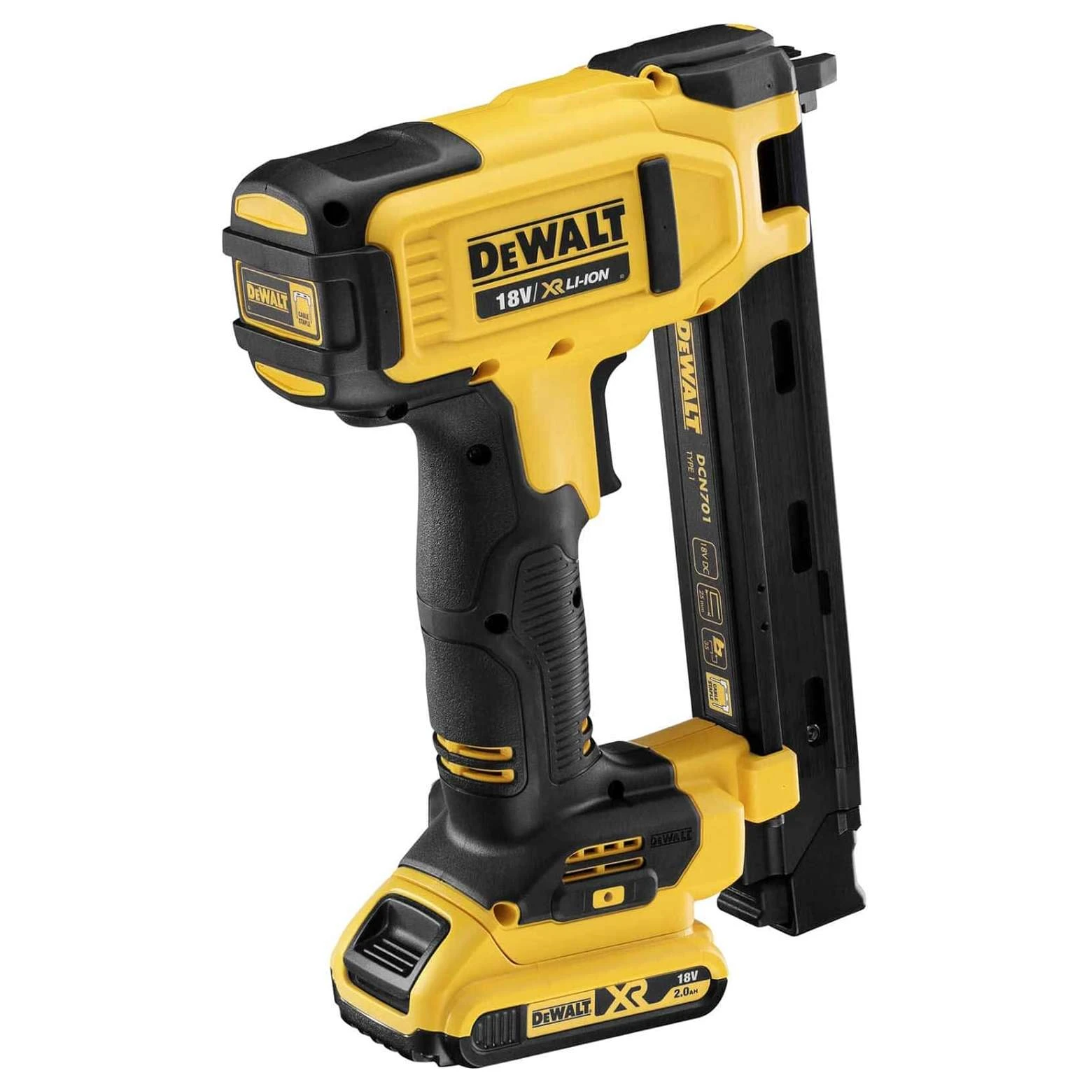 Степлер скобозабивной аккумуляторный DeWALT DCN701D2-QW  - фото 2