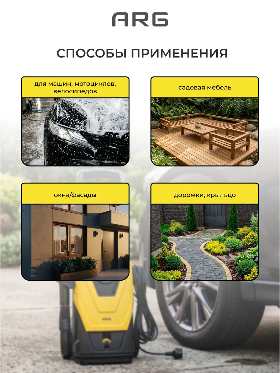 ARG жоғары қысымды жуу құрылғысы HPW 140 - фото 5