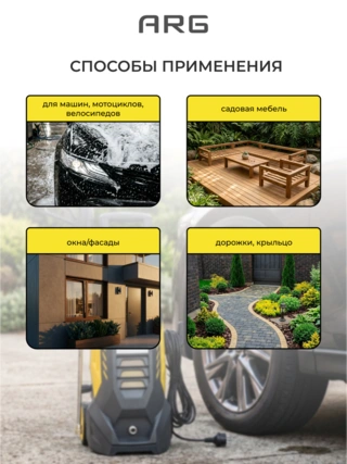 ARG жоғары қысымды жуу құрылғысы HPW 200 - фото 5