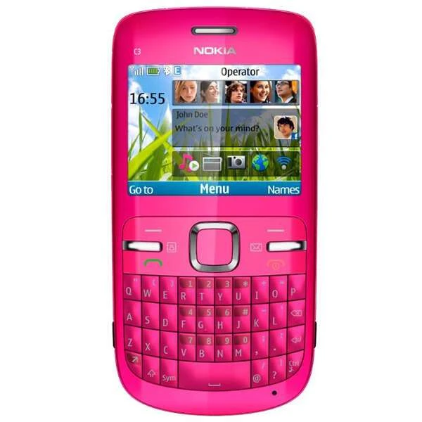 Мобильный телефон Nokia C3-00 hot pink