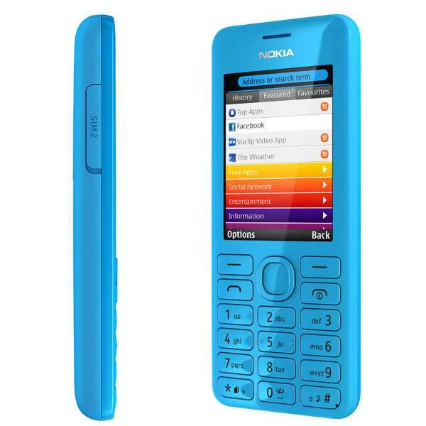 Мобильный телефон Nokia 206 RM-872 NV KZ CYAN - фото 3