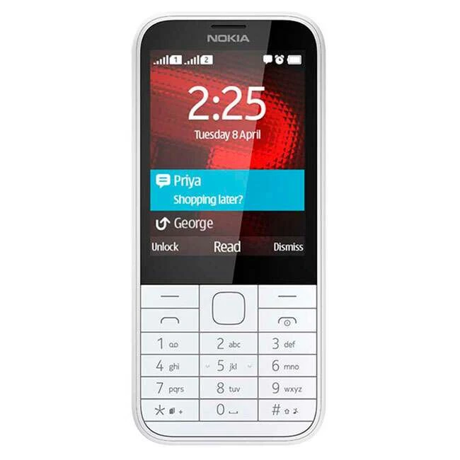 Мобильный телефон Nokia 225 Dual SIM White