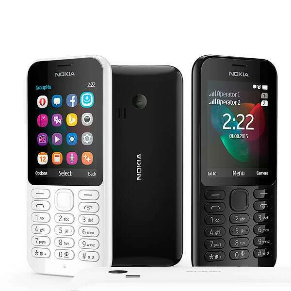 Сотовый телефон Nokia 222 DS NV EAC UA (black) - фото 3