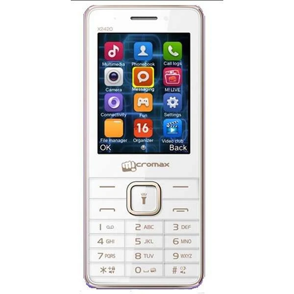 Мобильный телефон Micromax X2420 (white champagne)