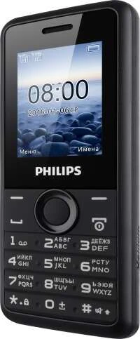 Мобильный телефон PHILIPS E103, Black