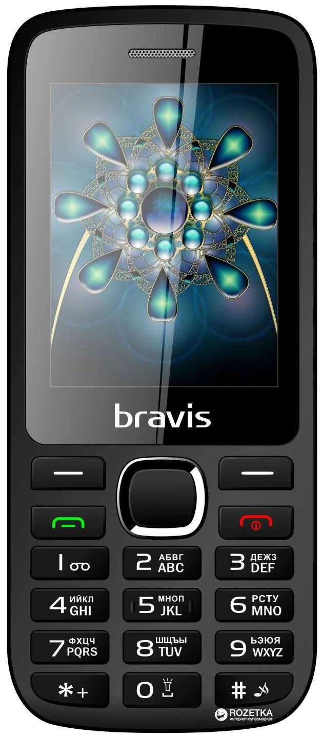 Мобильный телефон BRAVIS F242 Dialog Dual Sim (black) - фото 2