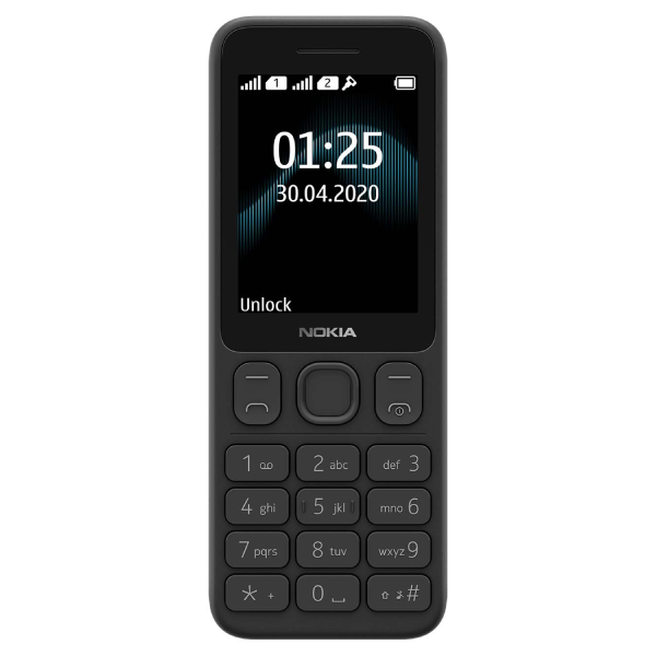 Nokia ұялы телефоны 125 DS TA-1253 Black