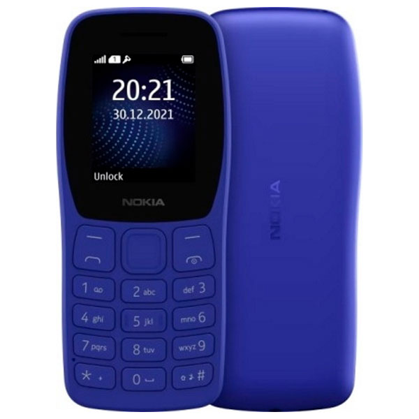 Nokia мобильді телефоны 105 DS Blue