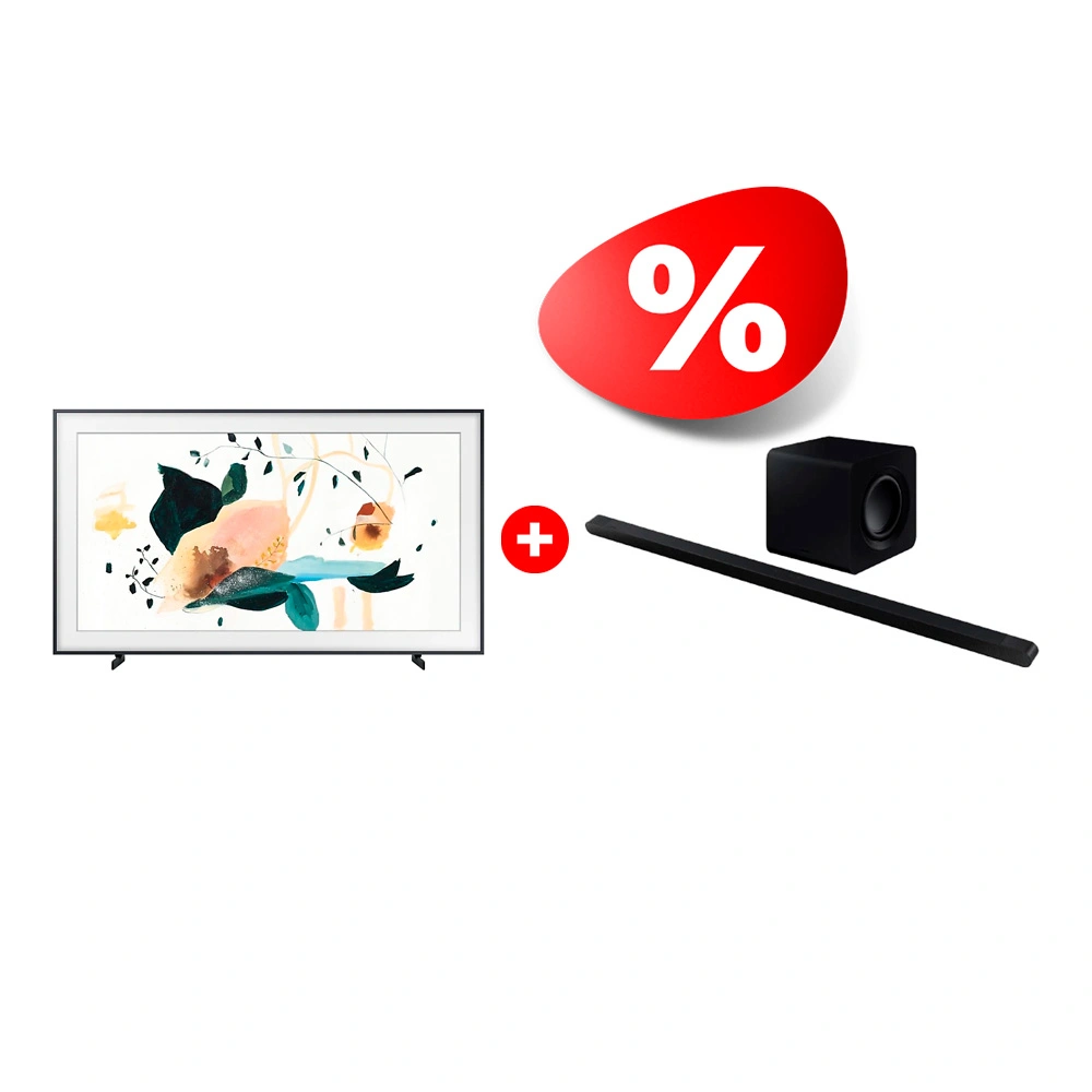 Комплект Саундбар Samsung HW-S800B/RU + QLED телевизор Samsung Frame QE32LS03TAUXCE (TBKXRU) 