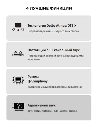 Саундбар Samsung HW-Q600C/RU - фото 4