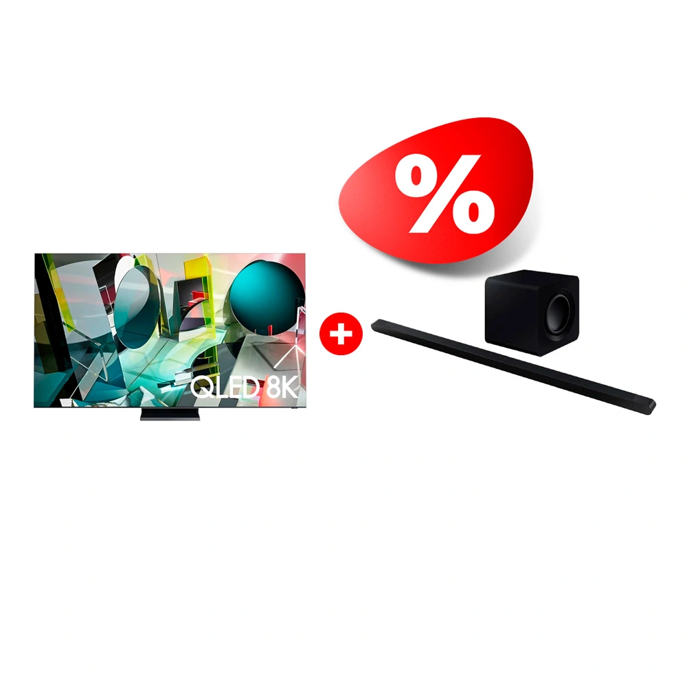 Комплект Саундбар Samsung HW-S800B/RU + QLED телевизор Samsung QE75Q950TSUXCE 