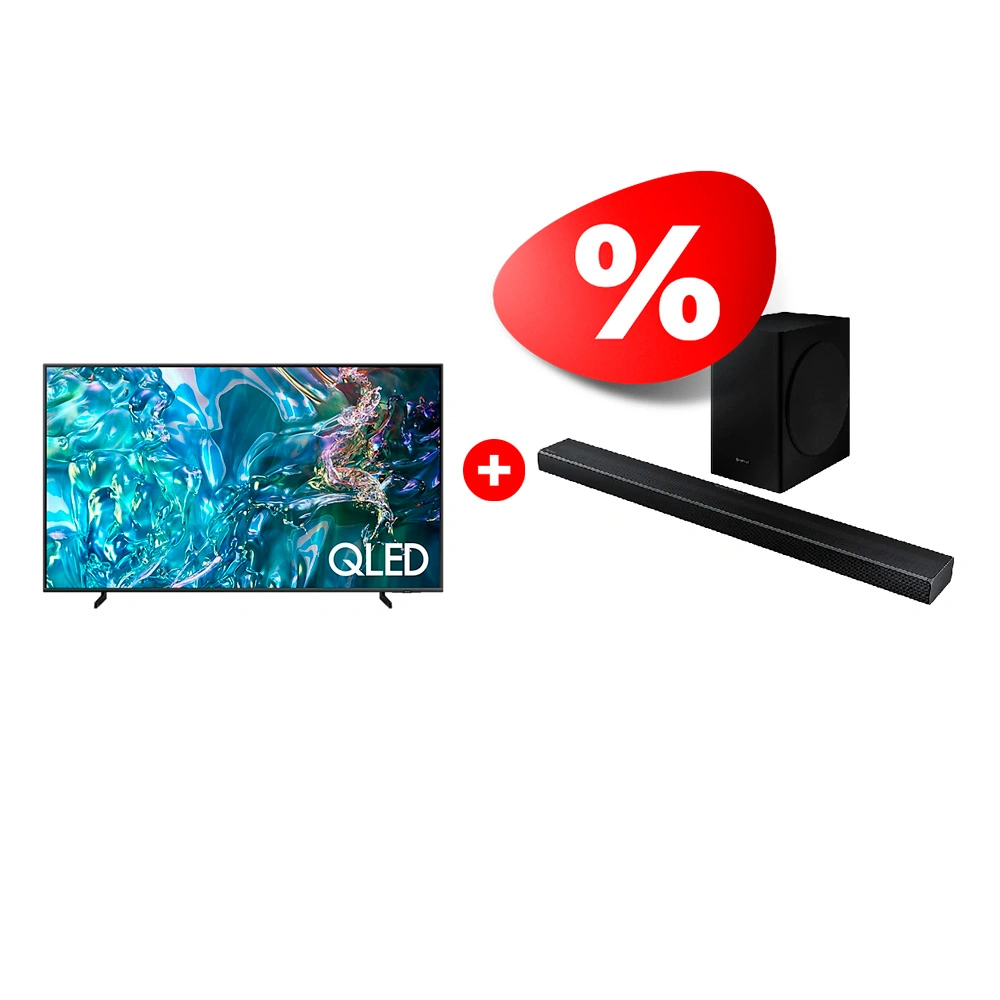 Комплект Cаундбар Samsung HW-Q60T/RU + QLED телевизор Samsung QE65Q60DAUXCE 