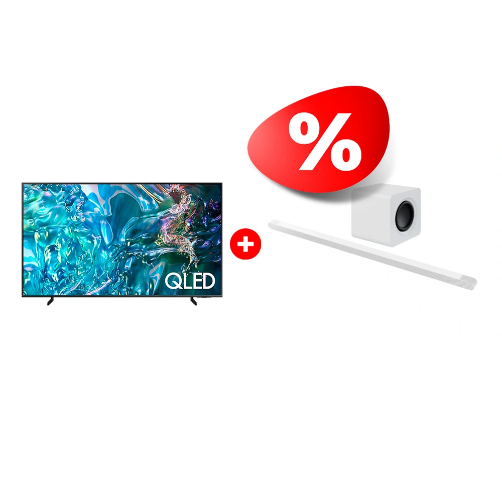 Комплект Саундбар Samsung HW-S801B/RU + QLED телевизор Samsung QE65Q60DAUXCE  - фото 2