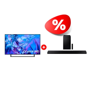 Жиынтық Samsung саундбары HW-Q700A/RU + LED телевизор Samsung UE43DU8500UXCE 