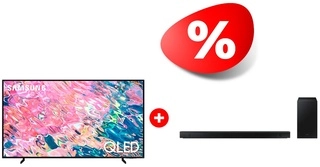 Комплект Саундбар Samsung HW-B650/RU + QLED Телевизор Samsung QE75Q60BAUXCE 