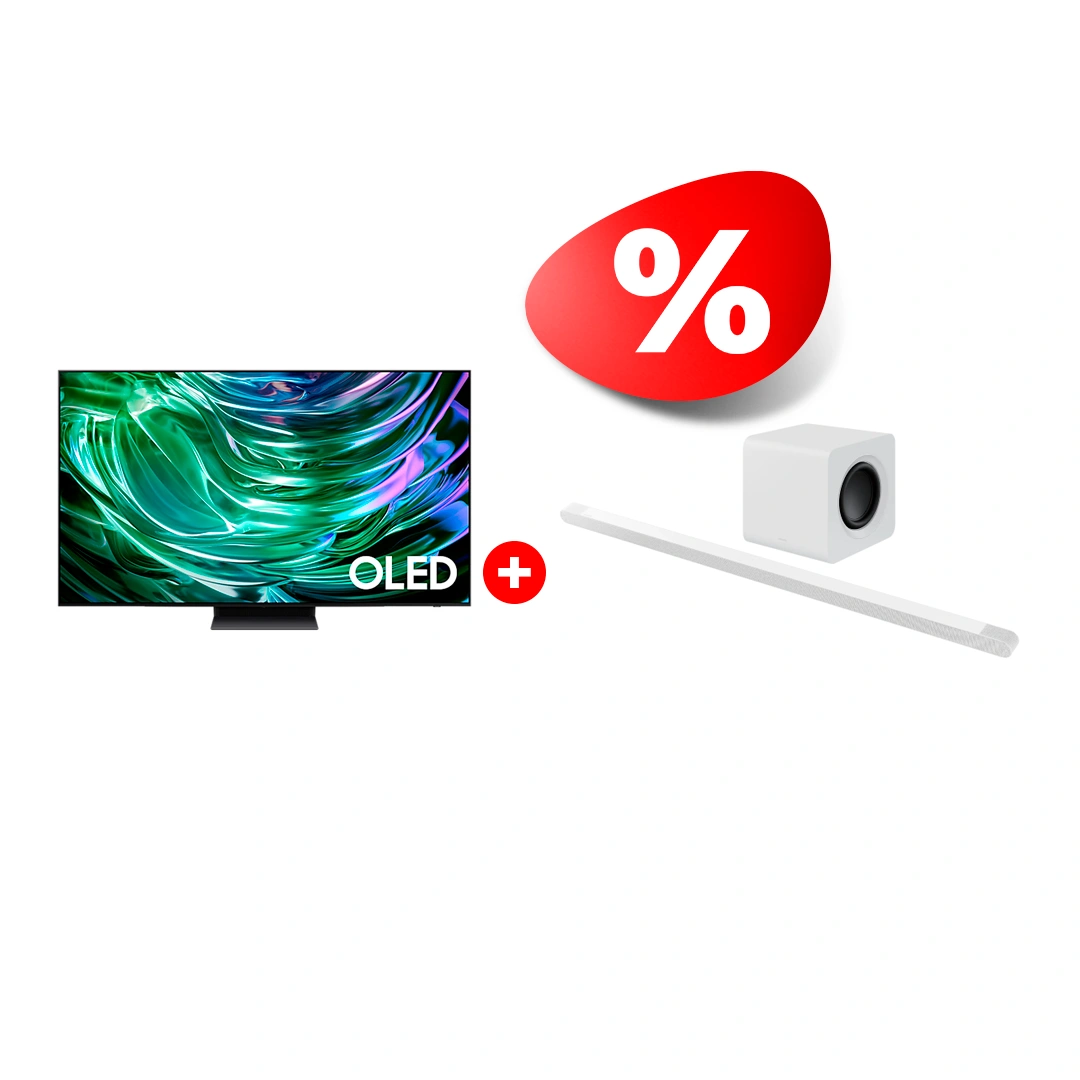 Жиынтық Samsung саундбары HW-S801B/RU + OLED телевизор Samsung QE55S90DAUXCE 