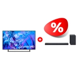 Комплект Саундбар Samsung HW-Q70T/RU + LED телевизор Samsung UE43DU8500UXCE 