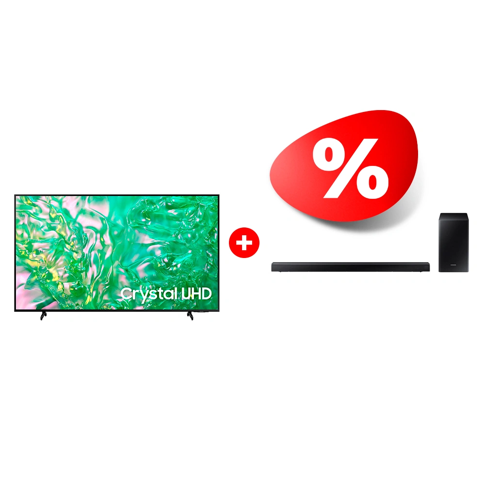 Комплект Саундбар Samsung HW-R650/RU + LED телевизор Samsung UE50DU8000UXCE 