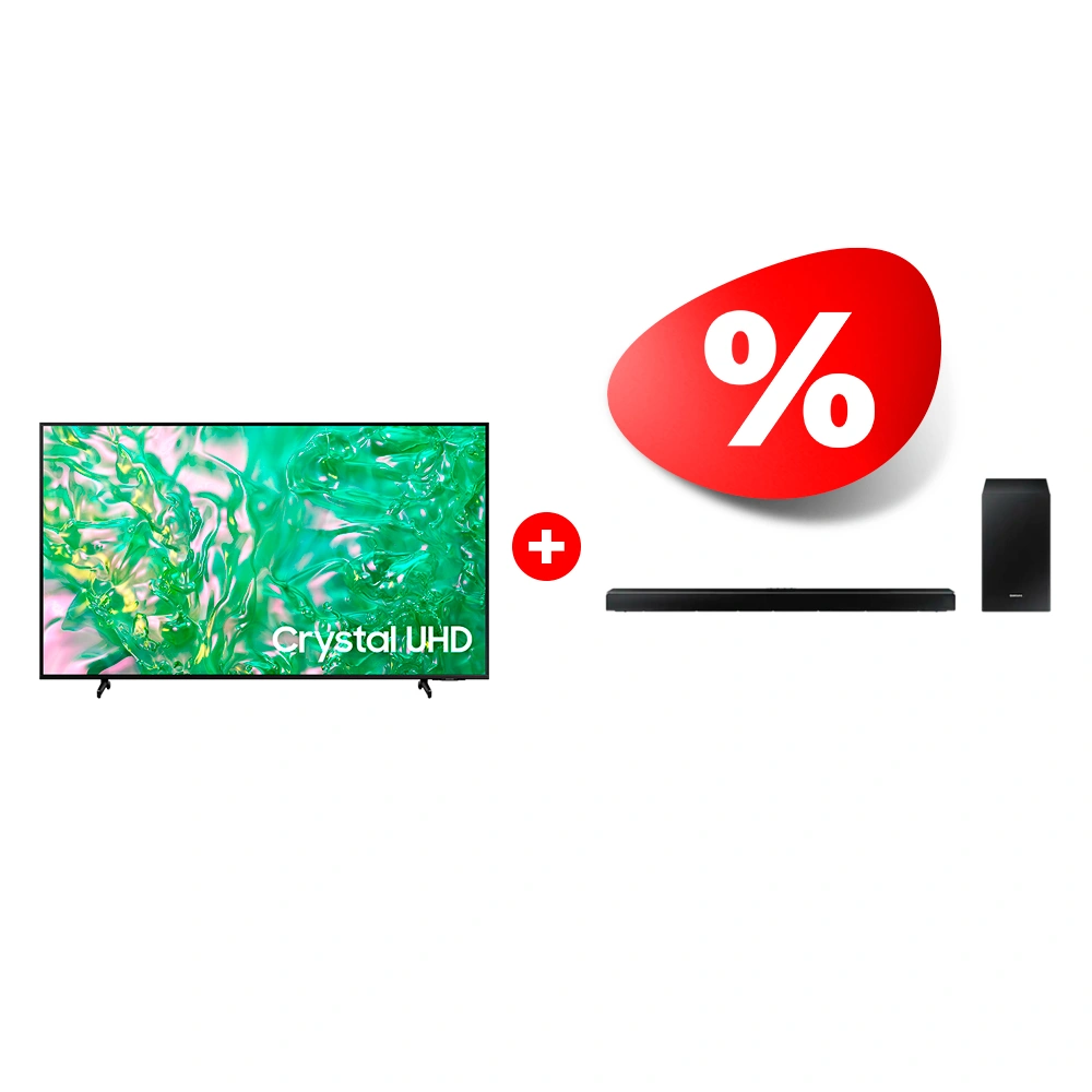 Комплект Саундбар Samsung HW-Q6CT/RU + LED телевизор Samsung UE43DU8000UXCE 