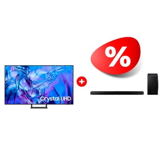 Комплект Cаундбар Samsung HW-Q60T/RU + LED телевизор Samsung UE75DU8500UXCE 