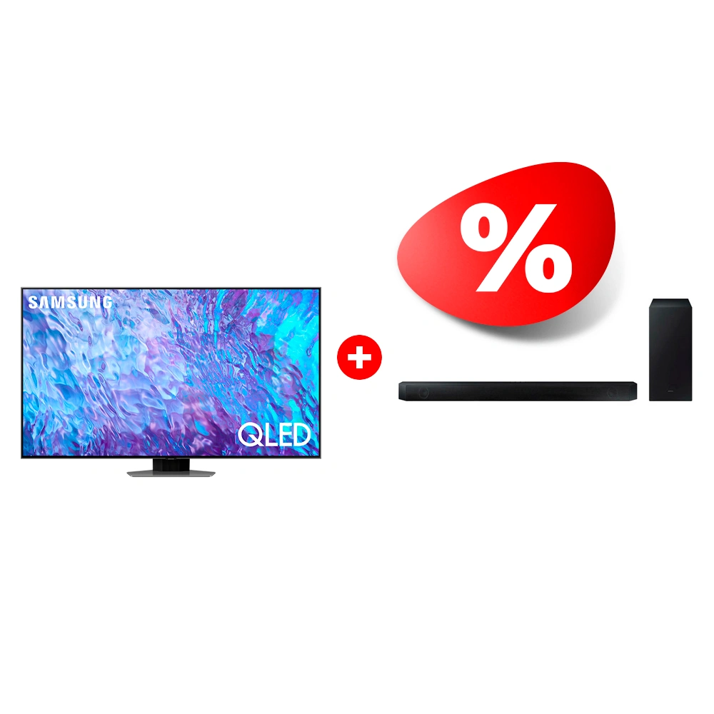 Комплект Саундбар Samsung HW-B550/RU + QLED телевизор Samsung QE65Q80DAUXCE 