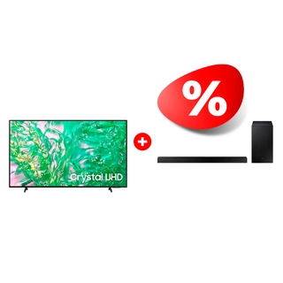 Жиынтық Samsung саундбары HW-A530/RU + LED телевизор Samsung UE43DU8000UXCE 