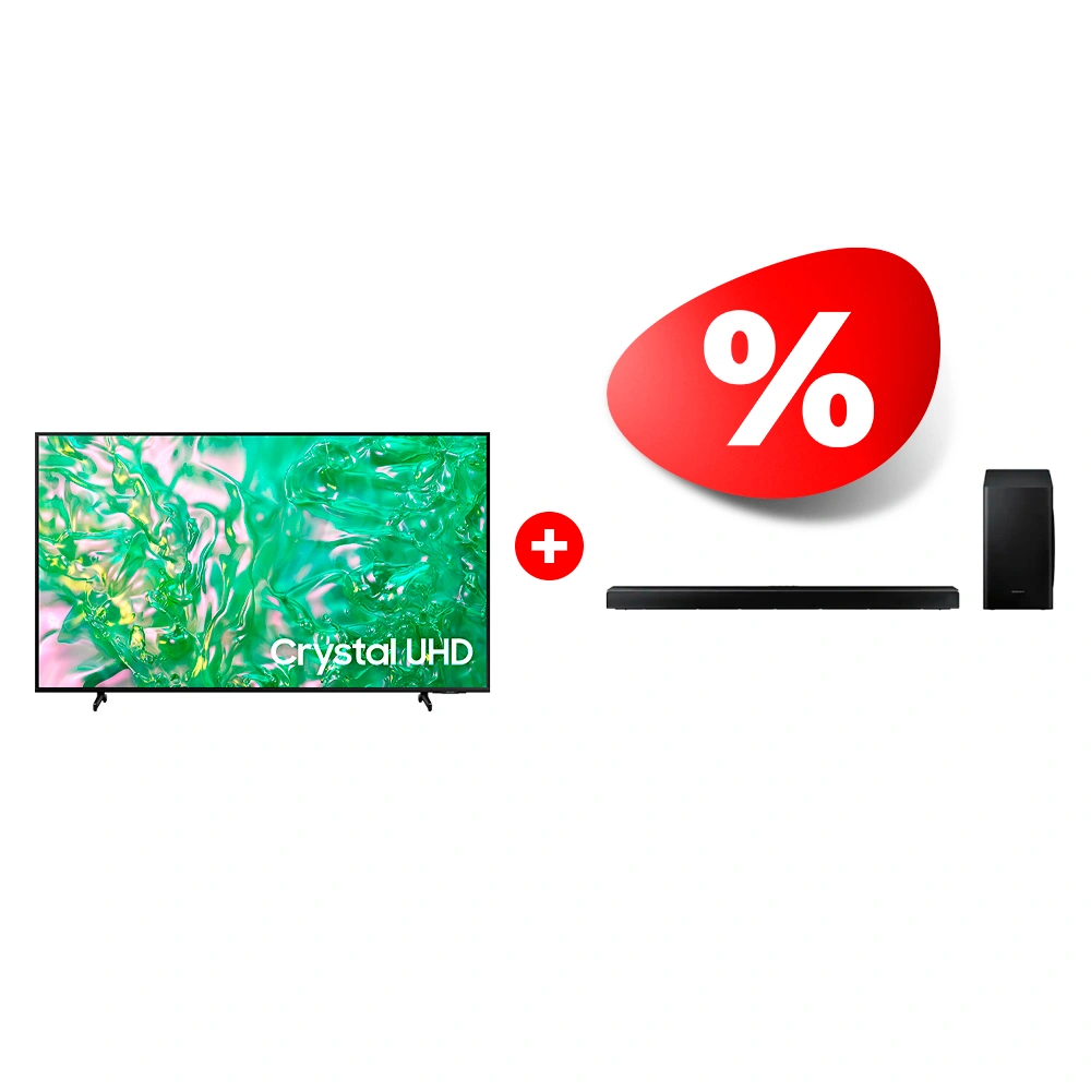 Комплект Cаундбар Samsung HW-Q60T/RU + LED телевизор Samsung UE43DU8000UXCE 