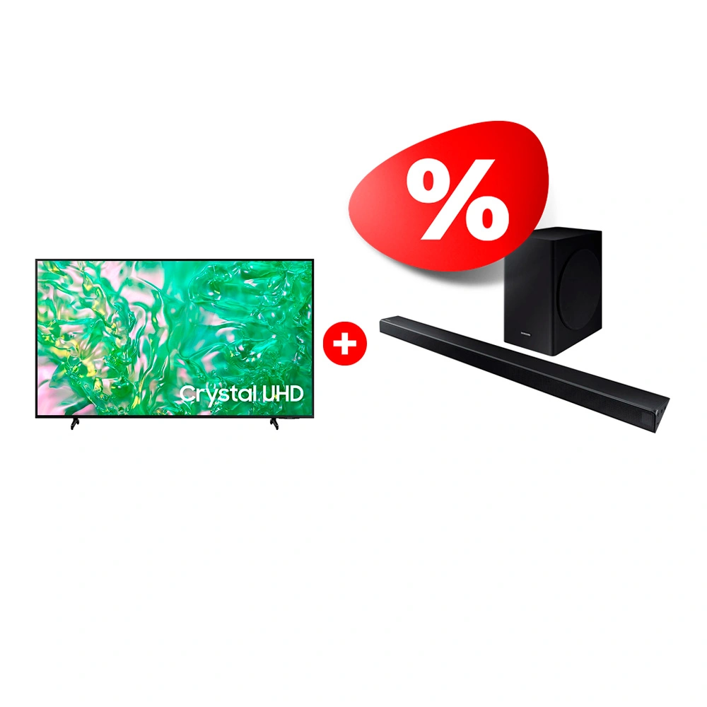Комплект Саундбар Samsung HW-R650/RU + LED телевизор Samsung UE65DU8000UXCE 