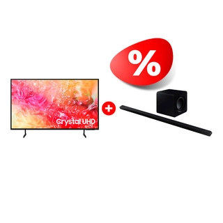 Комплект Саундбар Samsung HW-S800B/RU + LED телевизор Samsung UE55DU7100UXCE 