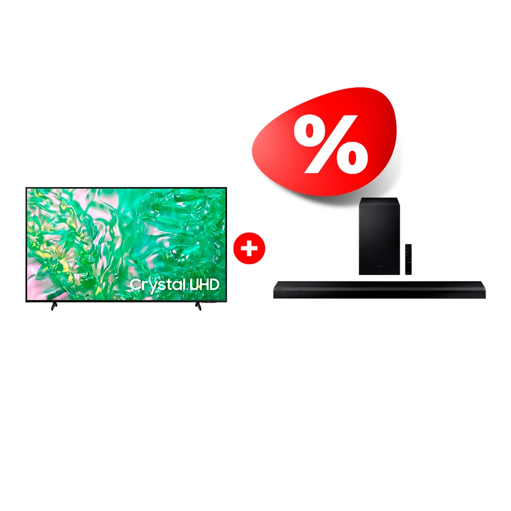Комплект Саундбар Samsung HW-Q700A/RU + LED телевизор Samsung UE65DU8000UXCE 