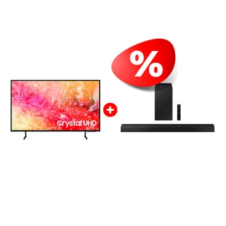 Комплект Саундбар Samsung HW-A450/RU + LED телевизор Samsung UE55DU7100UXCE 