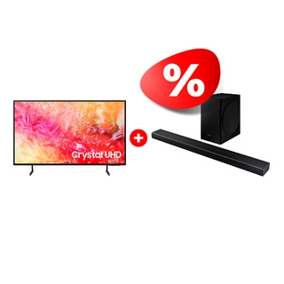 Комплект Cаундбар Samsung HW-Q60T/RU + LED телевизор Samsung UE55DU7100UXCE 