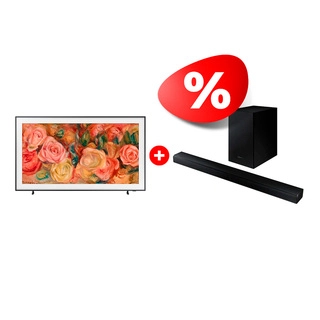 Комплект Саундбар Samsung HW-T530/RU + QLED The Frame телевизор Samsung QE43LS03DAUXCE 