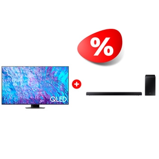 Комплект Саундбар Samsung HW-R650/RU + QLED телевизор Samsung QE75Q80DAUXCE