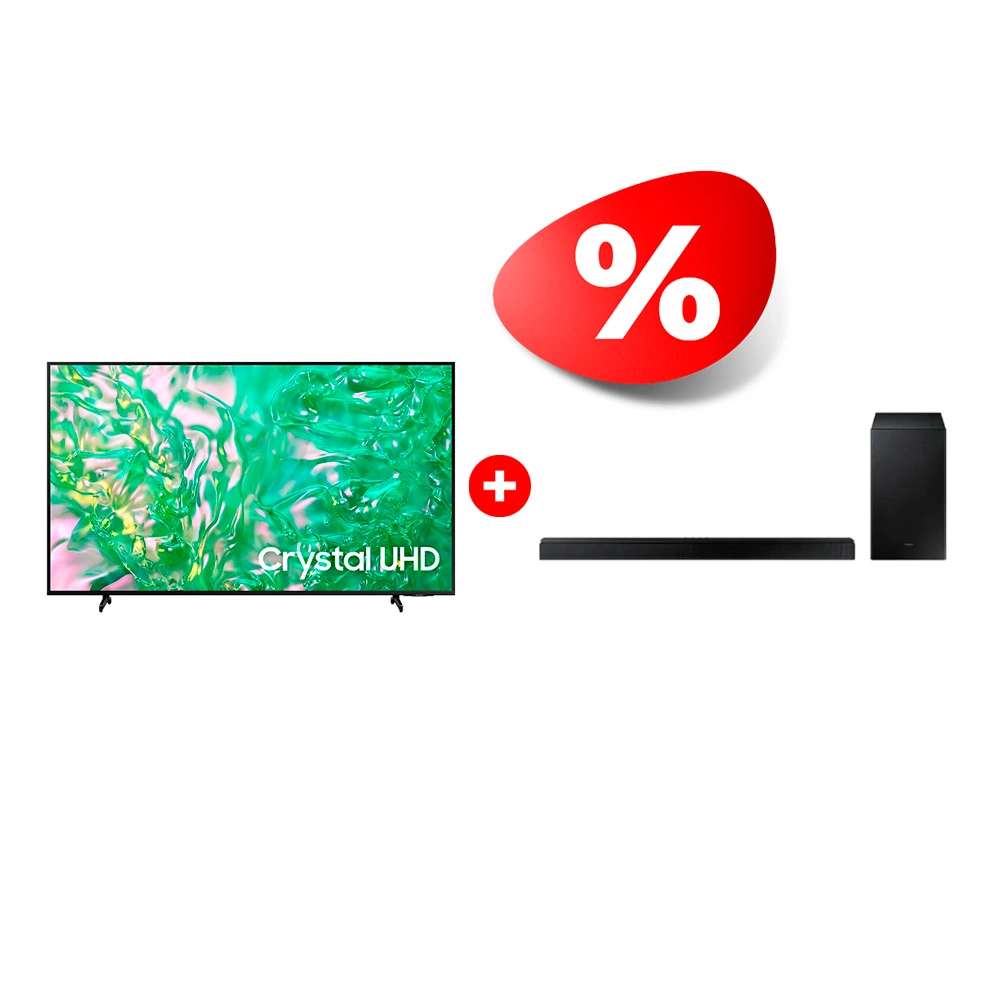 Комплект Саундбар Samsung HW-A530/RU + LED телевизор Samsung UE55DU8000UXCE 