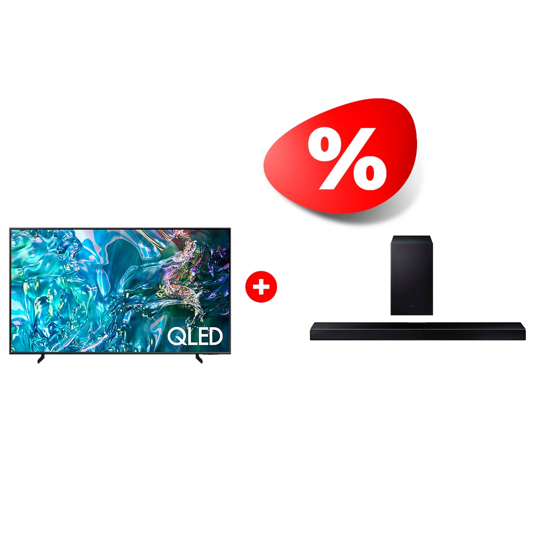 Жиынтық Samsung саундбары HW-Q600A/RU + QLED телевизор Samsung QE65Q60DAUXCE 